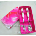 Thailand market hot sell ceramic handle fork and spoon set